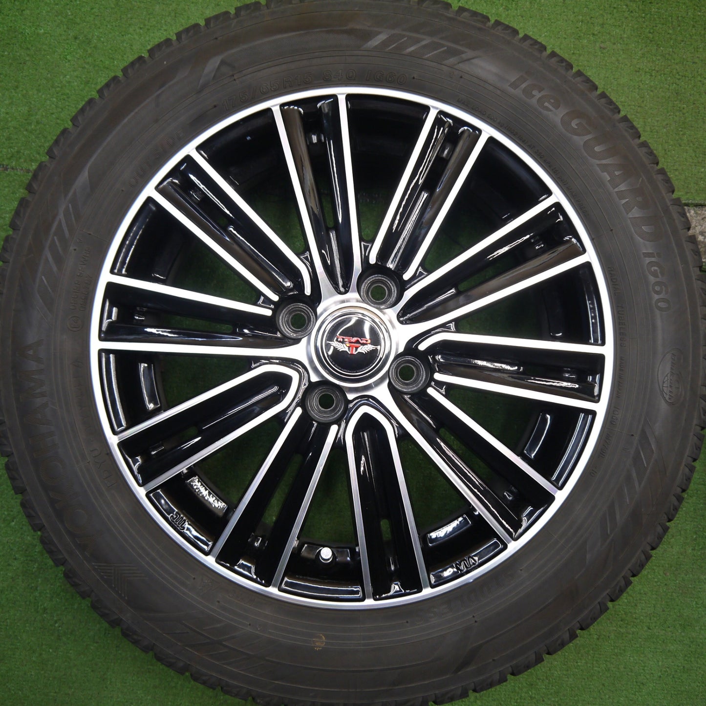 バリ溝!キレイ!8.5分★スタッドレス 175/65R15 ヨコハマ アイスガード iG60 TEAD テッド 15インチ PCD100/4H★5052107Hス