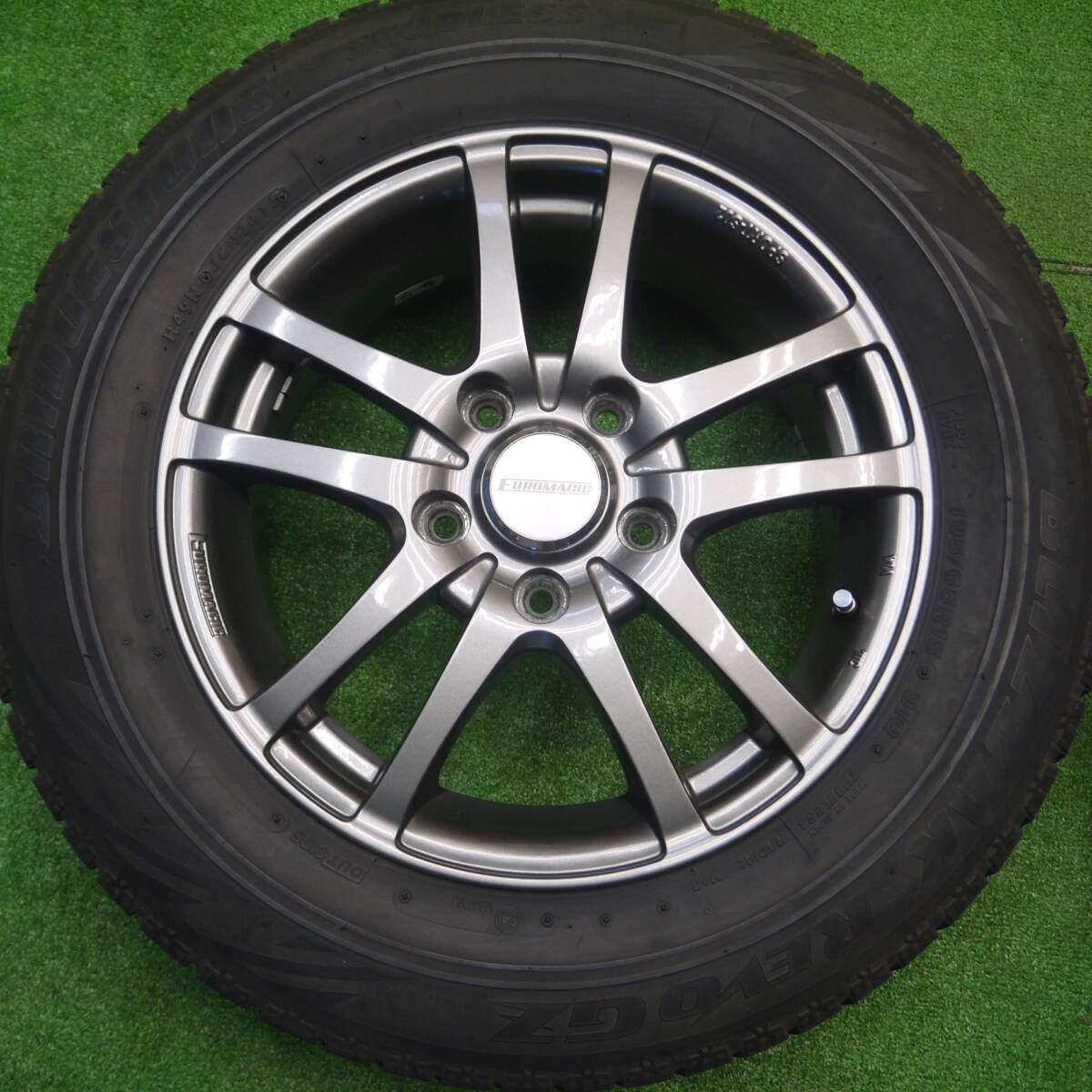 キレイ★EUROMAGIC SPORT-S02 195/65R15 スタッドレス ブリヂストン REVO GZ ユーロマジック PCD114.3/5H★4091003Hス