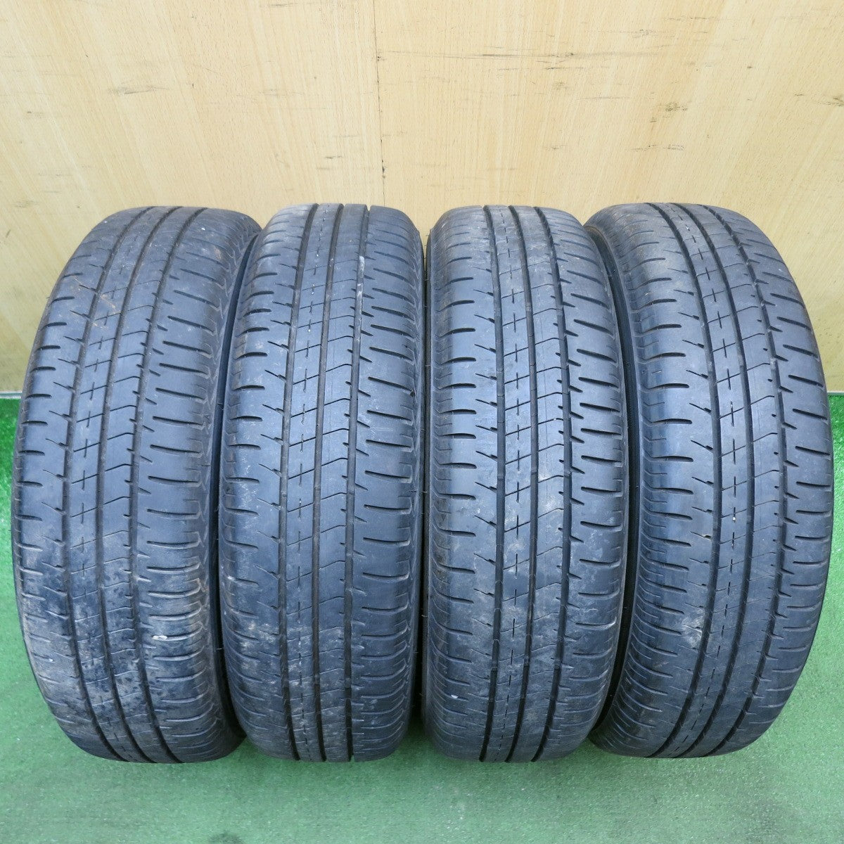 バリ溝!24年!9分◎スズキ ハスラー 純正 スチール 165/60R15 ブリヂストン エコピア NH200C 15インチ PCD100/4H◎6072307HAノ