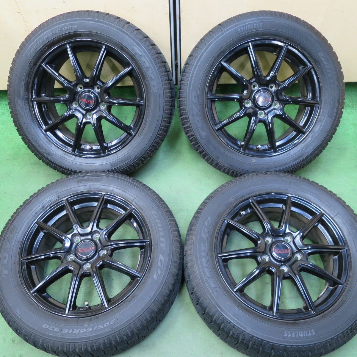 バリ溝!9.5分★スタッドレス 205/60R16 トーヨー ガリット G5 DILETTO ディレット 16インチ PCD114.3/5H★5081303TTス