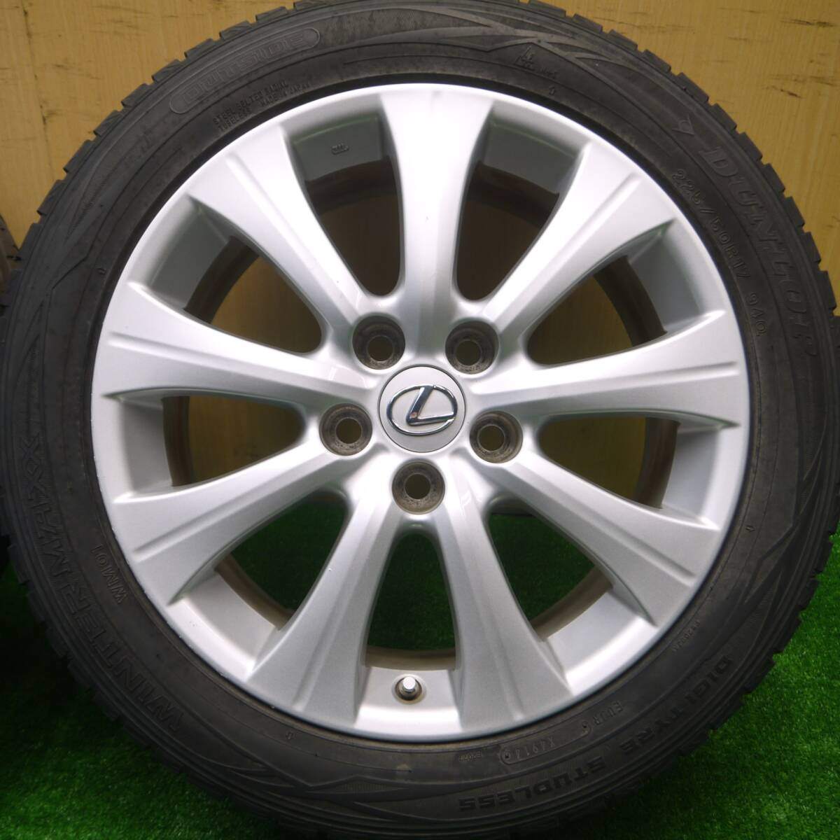 4本価格★レクサス GS 純正 225/50R17 スタッドレス ダンロップ ウインターマックス WM01 17インチ PCD114.3/5H★4080705Hス