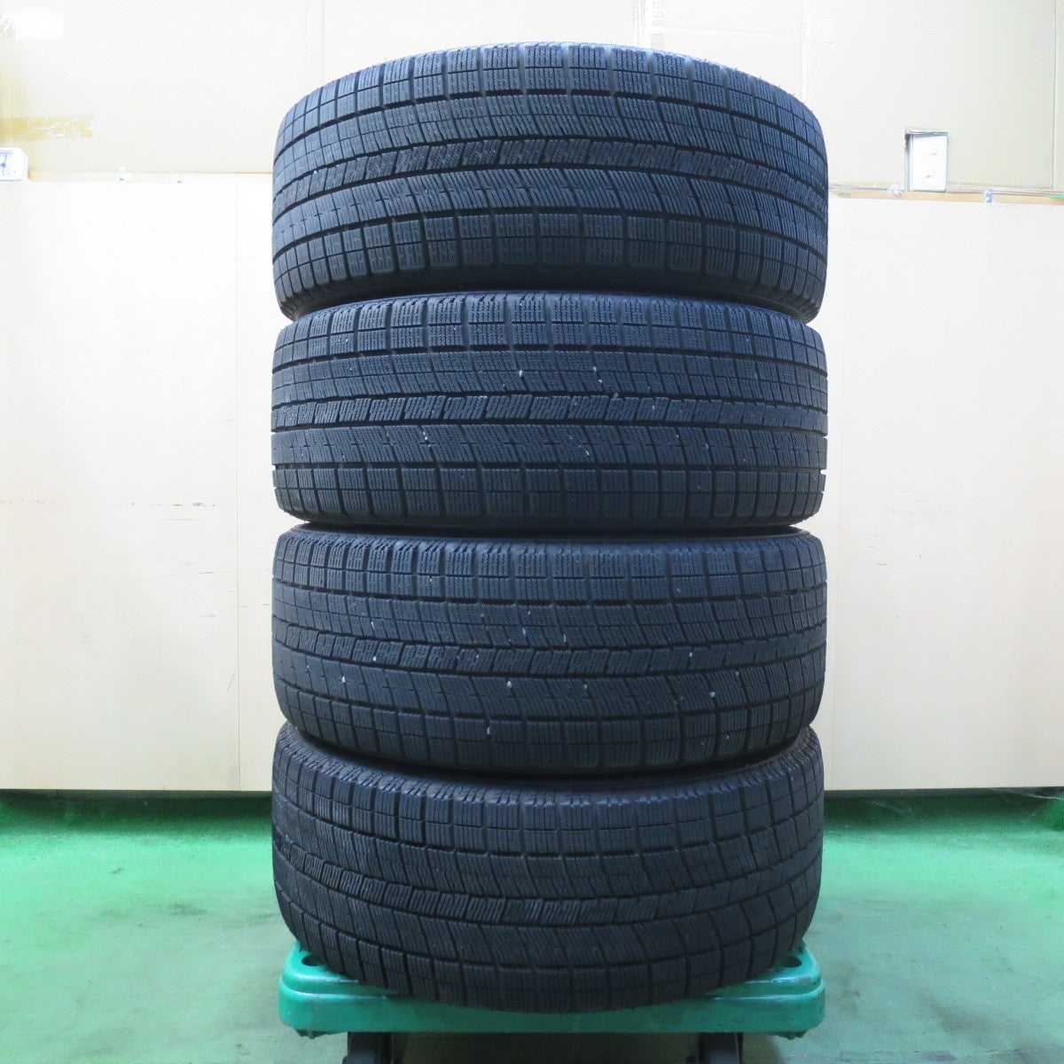 バリ溝!23年!キレイ!9.5分★BMW 5シリーズ F10 純正 245/45R18 スタッドレス ナンカン アイスアクティバ AW-1 18インチ PCD120/5H★5093003イス