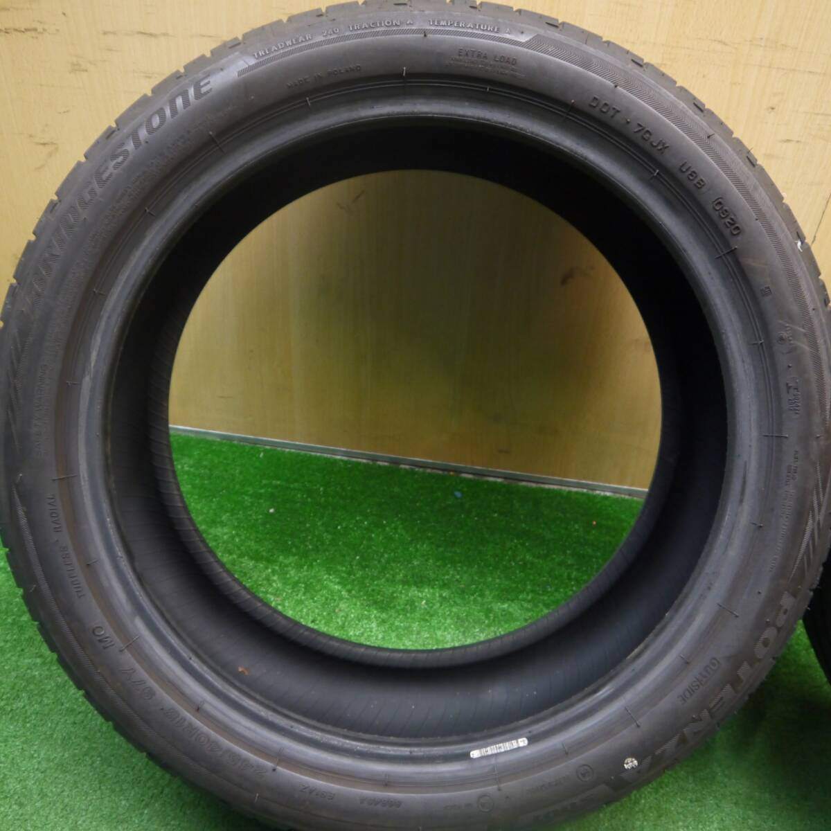 バリ溝 21年 8.5分 2本★245/40R18 ブリヂストン ポテンザ S001 レクサス GS ジャガー XE CZ4A WRX ベンツ等★5032509Hノタ