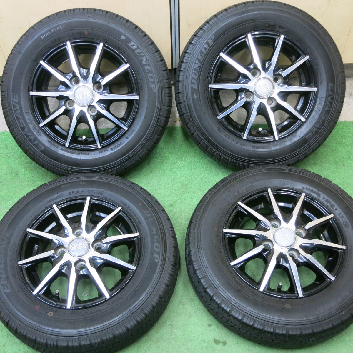 4本価格!22年★145R12 6PR ダンロップ エナセーブ VAN01 EUROTECH ユーロテック 12インチ PCD100/4H★5050104TTノ