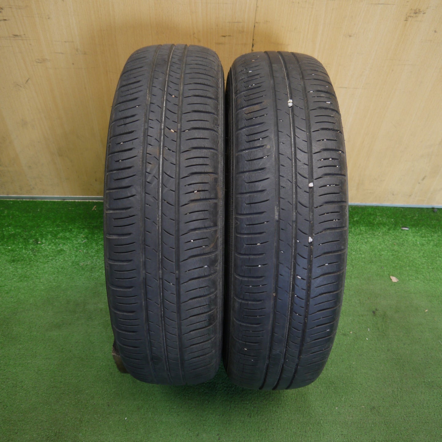 2本価格◎スズキ ハスラー 純正 スチール 165/60R15 ダンロップ エナセーブ EC300+ 15インチ PCD100/4H◎6070701Hノ