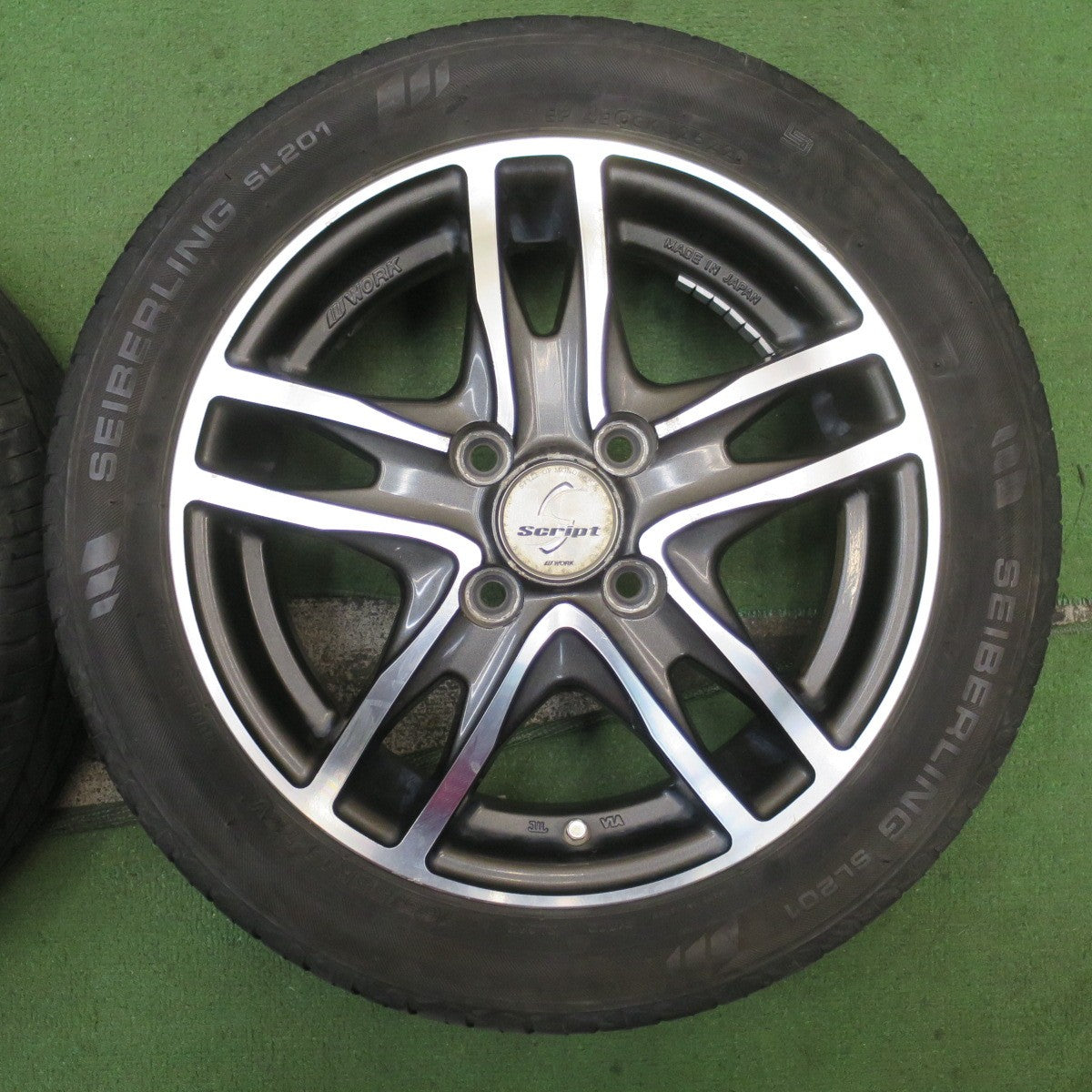 4本価格!22年★WORK Script STEEZ-SCRIPTT03 165/55R14 セイバーリング SL201 ワーク スクリプト 軽サイズ 14インチ PCD100/4H★5092603NJノ
