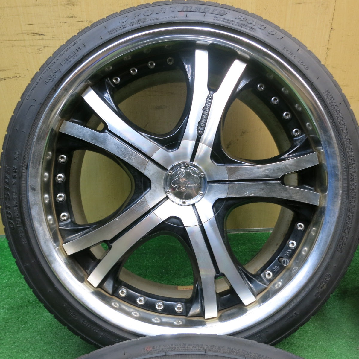 バリ溝!24年!9分★Lowenhart 245/35R20 アプタニー SPORT macro RA301 レーベンハート 20インチ PCD114.3/5H★5051206AKノ