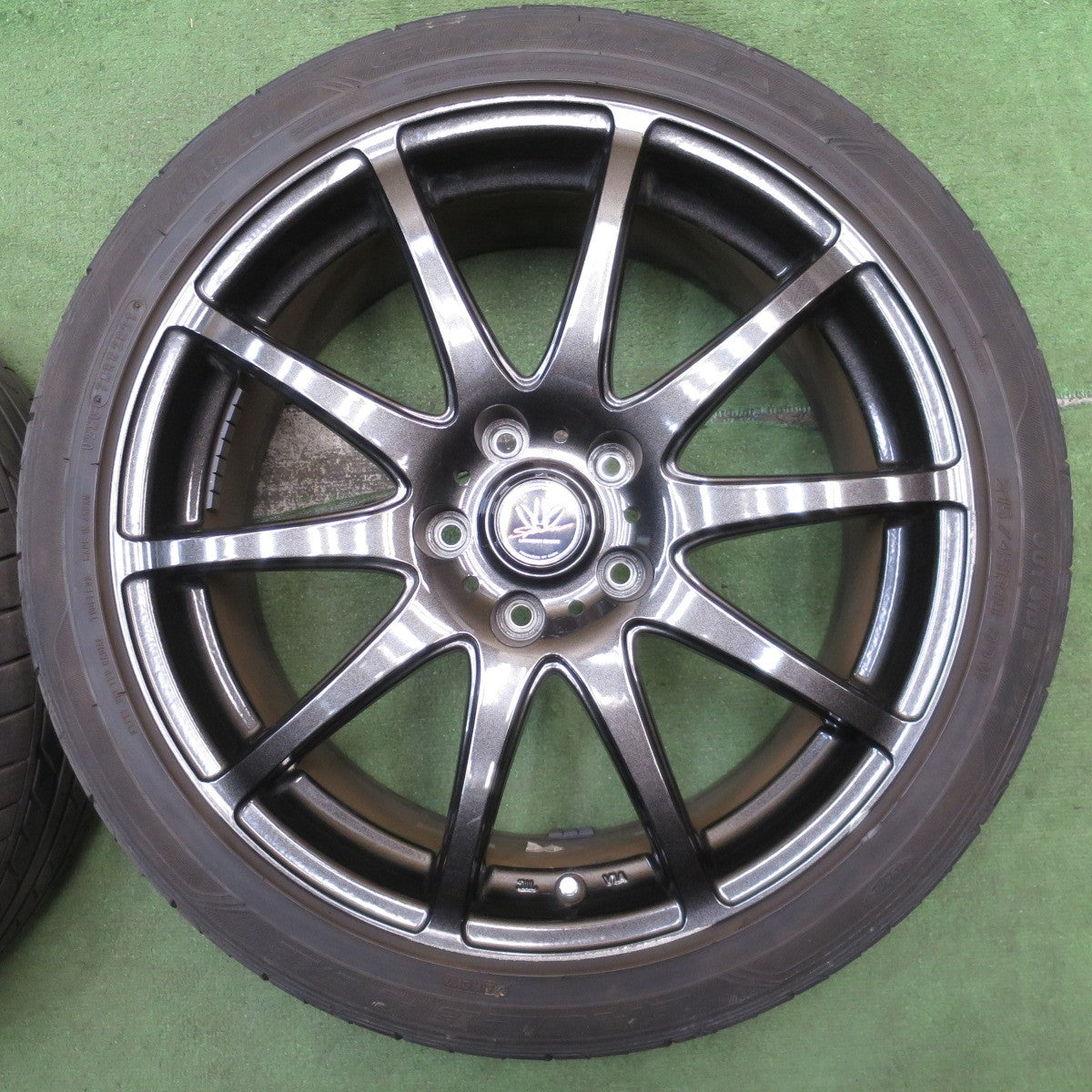 4本価格!21年★LOXARNY SPORT BADX 215/45R18 グッドイヤー イーグル LS EXE 18インチ ロクサーニ PCD114.3/5H★5080809NJノ