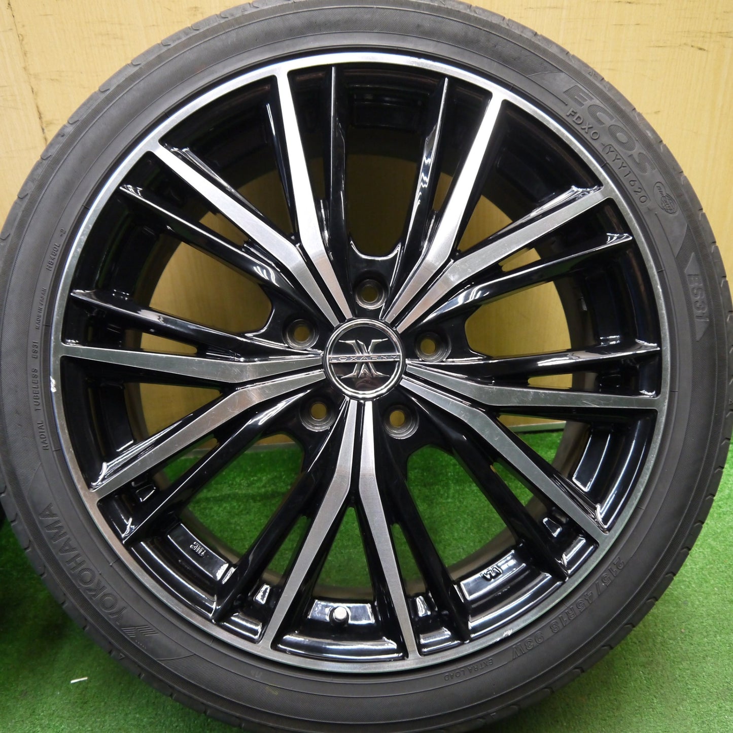 4本価格★LOXARNY MAGNUS 215/45R18 ヨコハマ エコス ES31 ロクサーニ マグナス 18インチ PCD114.3/5H★5042810Hノ