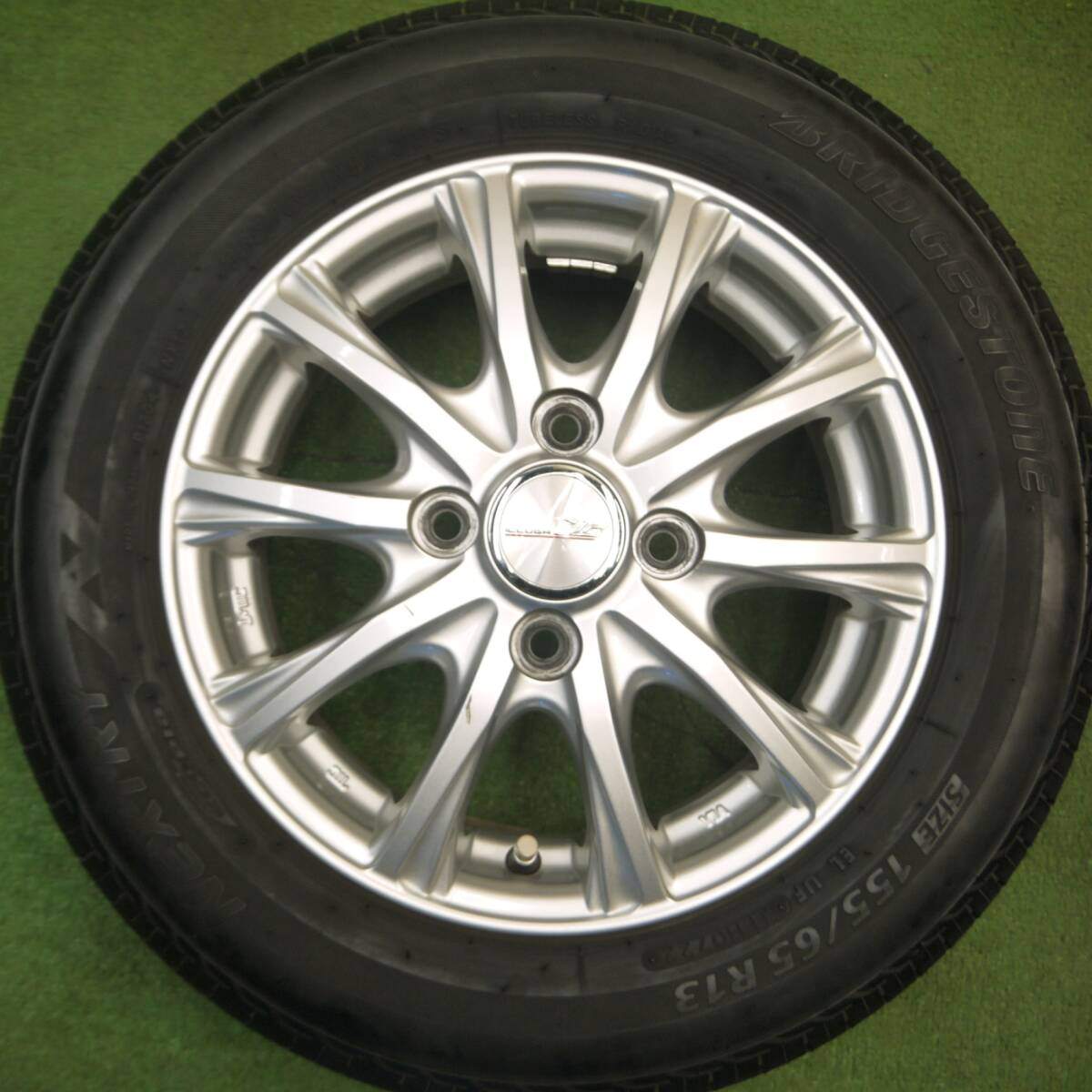 4本価格!22年★155/65R13 ブリヂストン ネクストリー エコピア ILLUGA 13インチ PCD100/4H★5022807Hノ