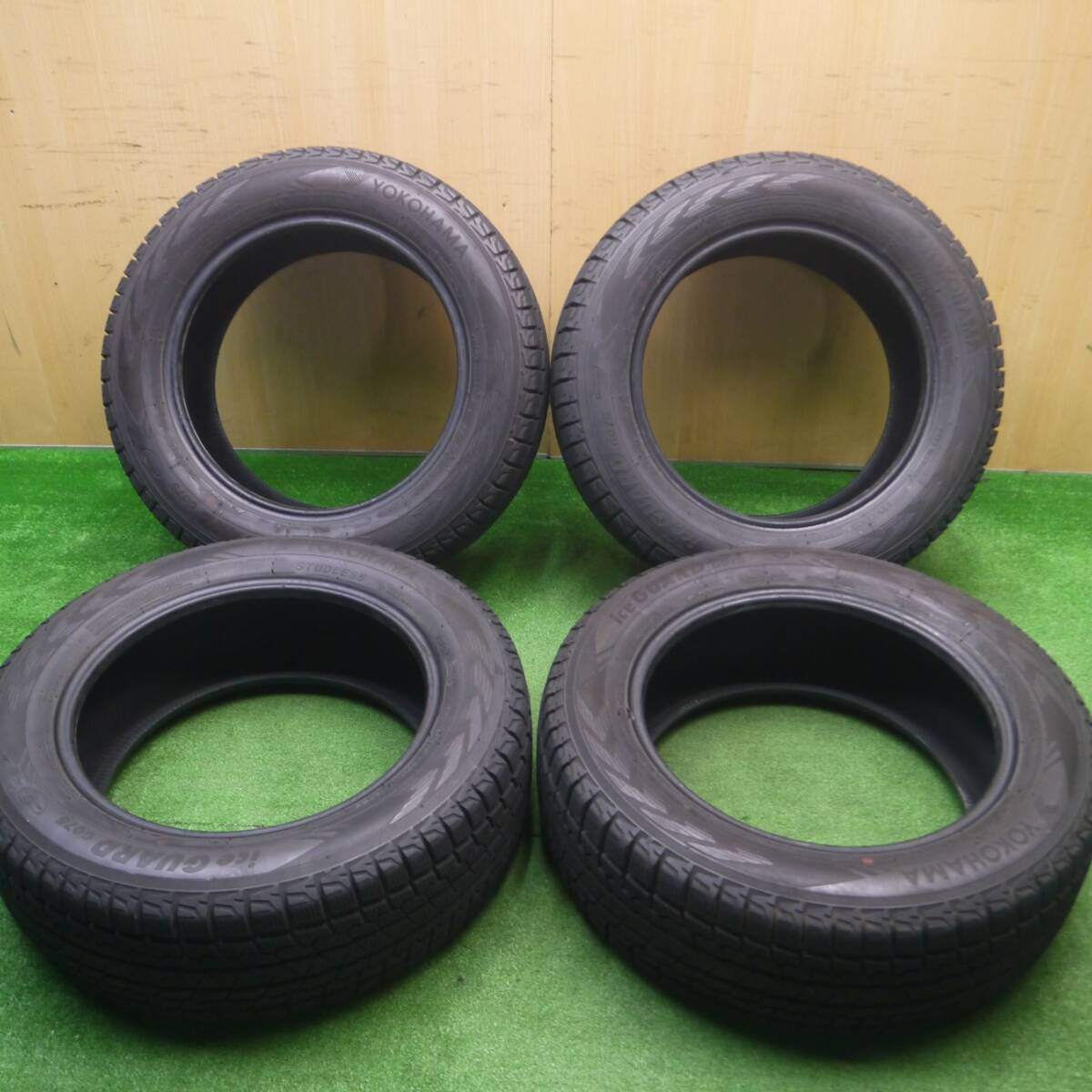 バリ溝!9.5分★スタッドレス 225/60R17 ヨコハマ アイスガード G075 17インチ フォレスター アルファード等★4110609Hスタ
