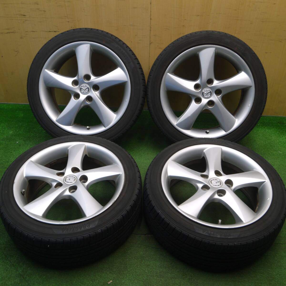 4本価格★マツダ アテンザ 純正 215/45R17 プラクティバ ヨコハマ製 17インチ PCD114.3/5H★5013101Hノ