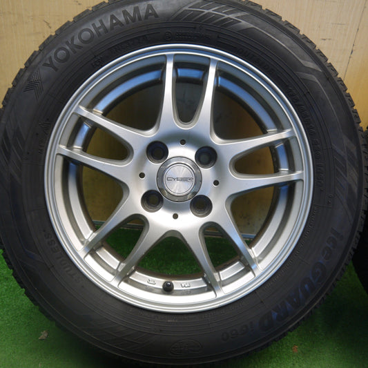 バリ溝!24年!9分◎スタッドレス 175/65R14 ヨコハマ アイスガード iG60 CYBER サイバー 14インチ PCD100/4H◎6083101Hス