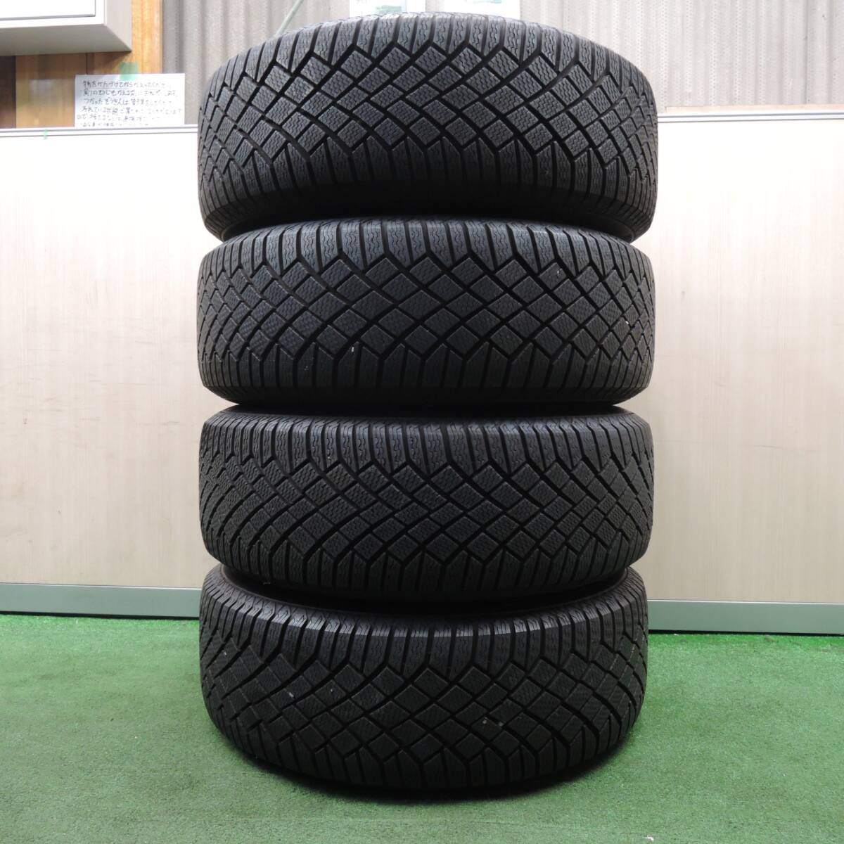 バリ溝 綺麗 9.5分 22年★ベンツ等 EuroPremium 235/60R18 スタッドレス コンチネンタル コンタクト7 PCD112/5H★4022309NJス