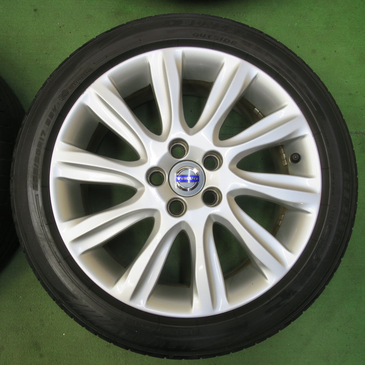 4本価格★ボルボ V40 純正 205/50R17 ダンロップ LE MANS V ルマン5 17インチ PCD108/5H★5070704イノ