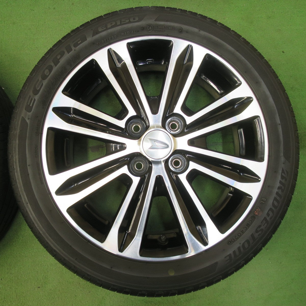 キレイ★ダイハツ LA600S タント カスタム 純正 165/55R15 ブリヂストン エコピア EP150 15インチ PCD100/4H★5051716イノ