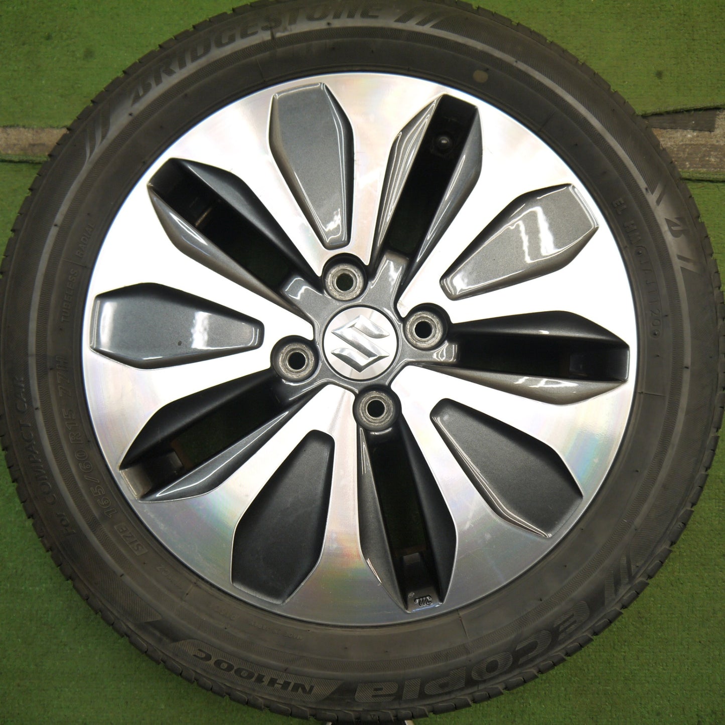 4本価格★スズキ ソリオ 純正 165/60R15 ブリヂストン エコピア NH100C 15インチ PCD100/4H★5063004Hノ
