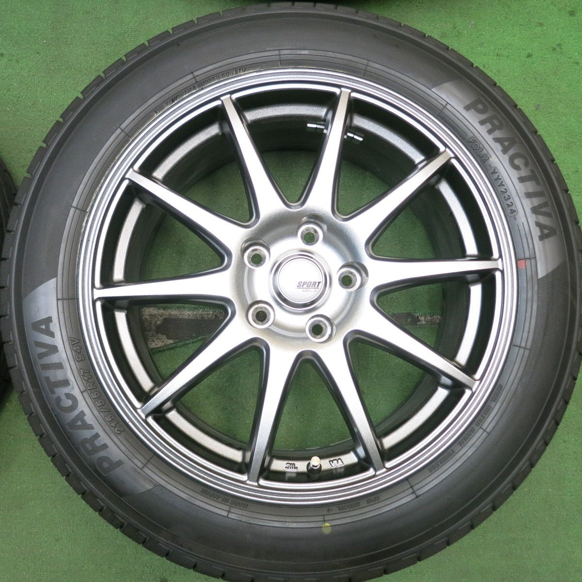 ほぼ未使用!24年!キレイ★215/55R17 プラクティバ BP01 ヨコハマ製 SPORT ABELIA スポルト アベリア 17インチ PCD114.3/5H★5082301HAノ