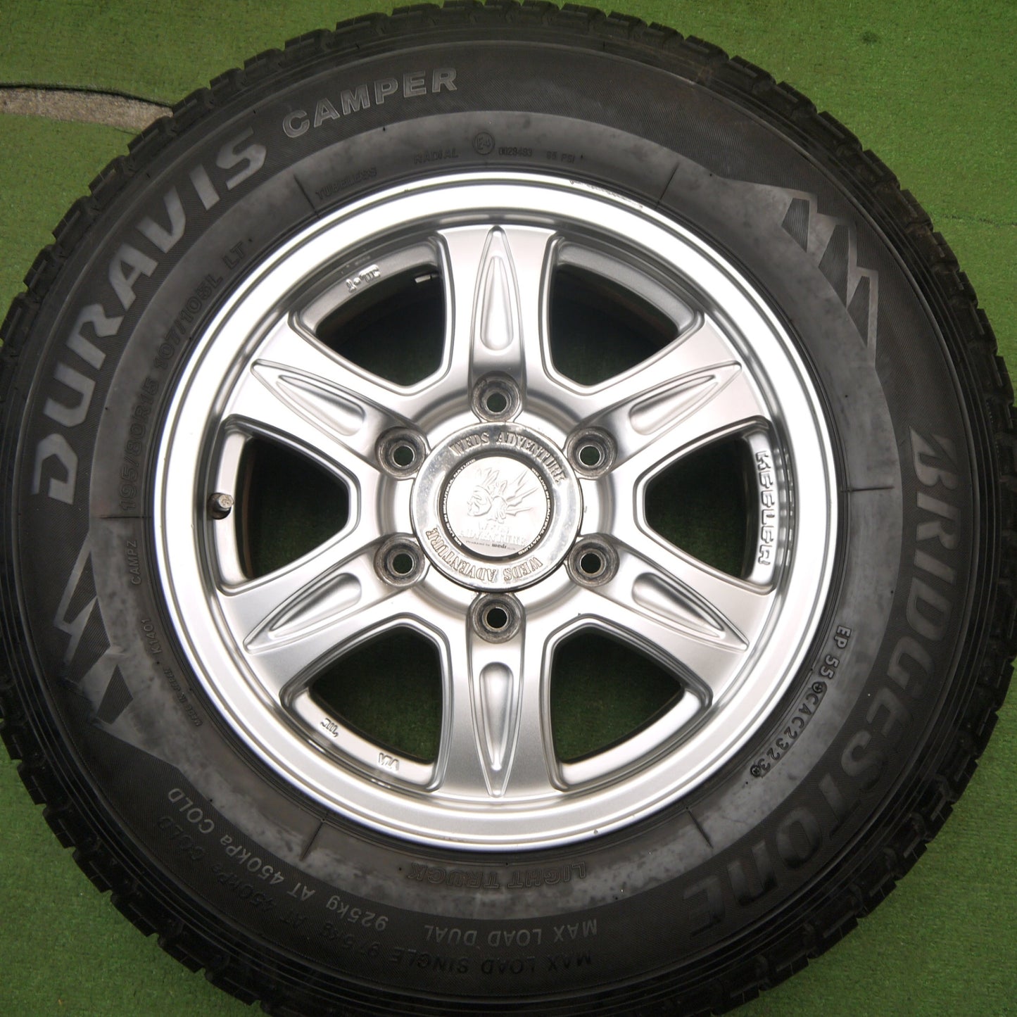 4本価格!23年★KEELER 195/80R15 107/105L スタッドレス ブリヂストン デュラビス CANPER キーラー 15インチ PCD139.7/6H★5050913Hノ