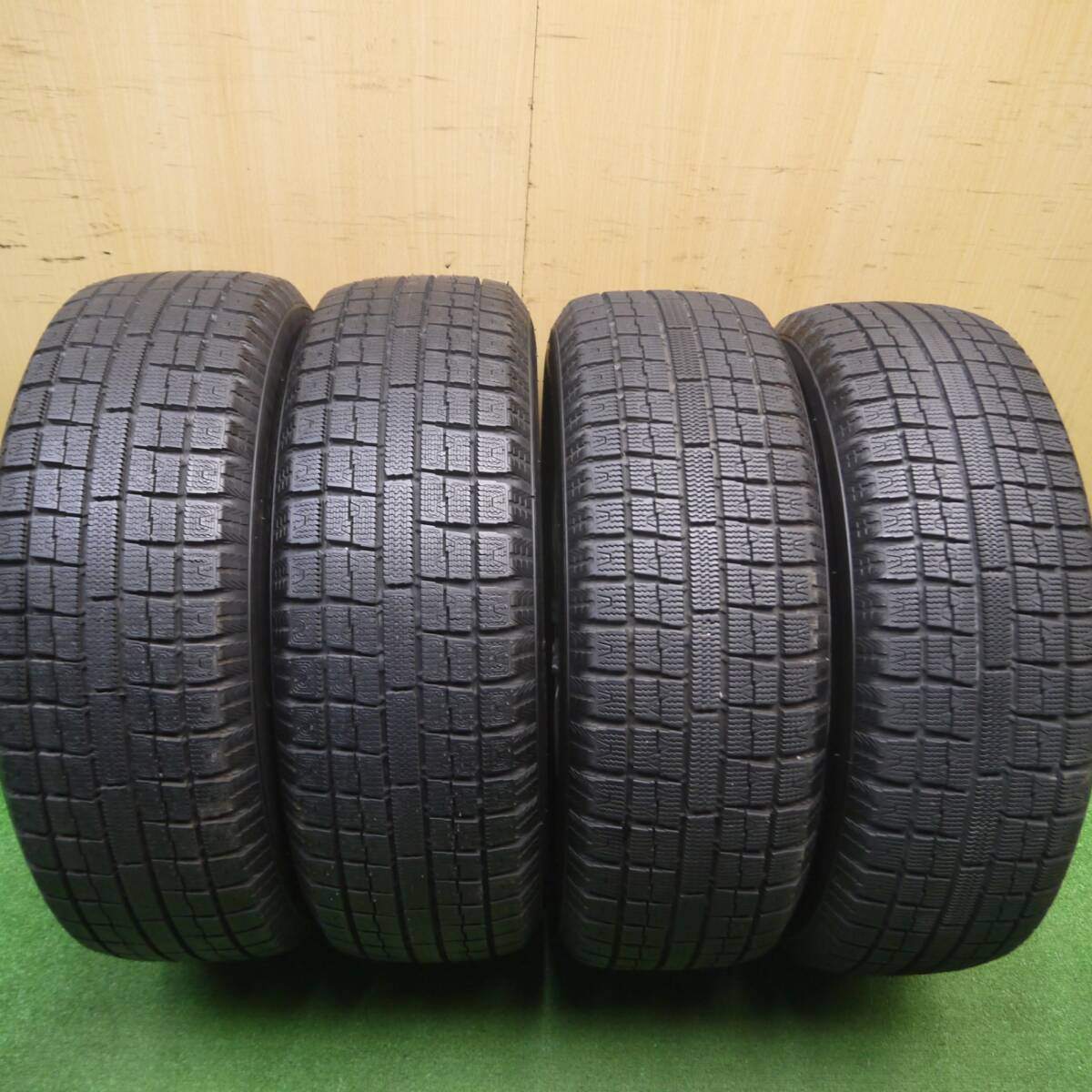 バリ溝!キレイ!ほぼ10分★プリウス 等 195/65R15 スタッドレス トーヨー ガリット G5 JOKER ジョーカー 15インチ PCD100/5H★4120302Hス