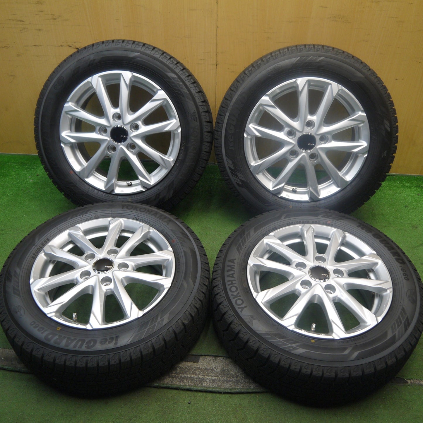 ほぼ未使用!24年!キレイ★スタッドレス 185/65R15 ヨコハマ アイスガード iG60 ZACK JP-325 MONZA ザック 15インチ PCD114.3/5H★5092204Hス