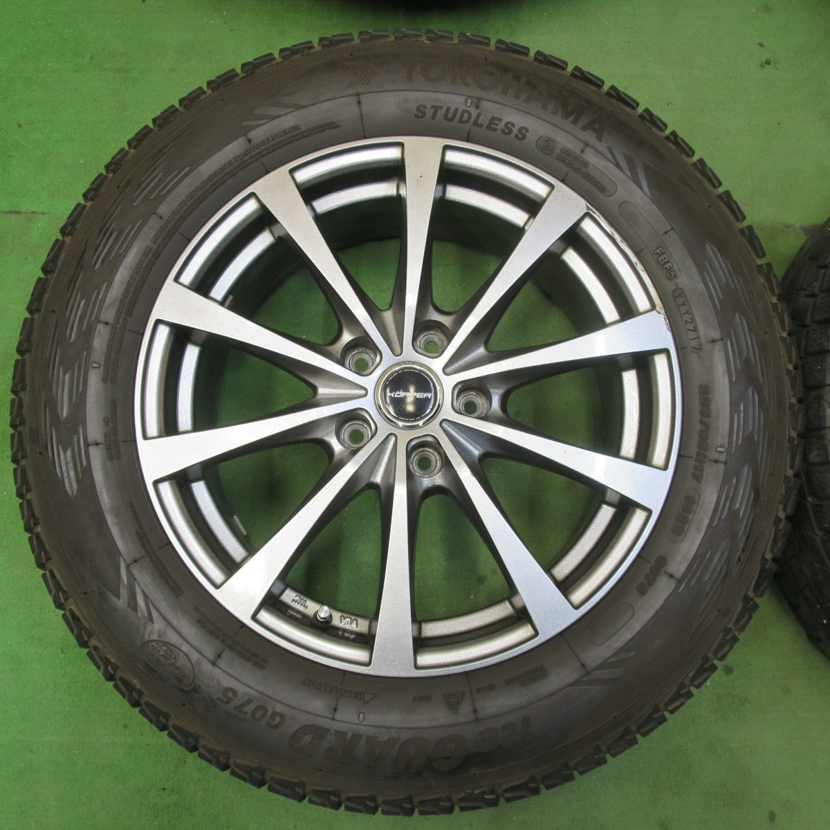 4本価格★スタッドレス 225/65R17 ヨコハマ アイスガード G075 KORPER ケルパー 17インチ PCD114.3/5H★5062407イス