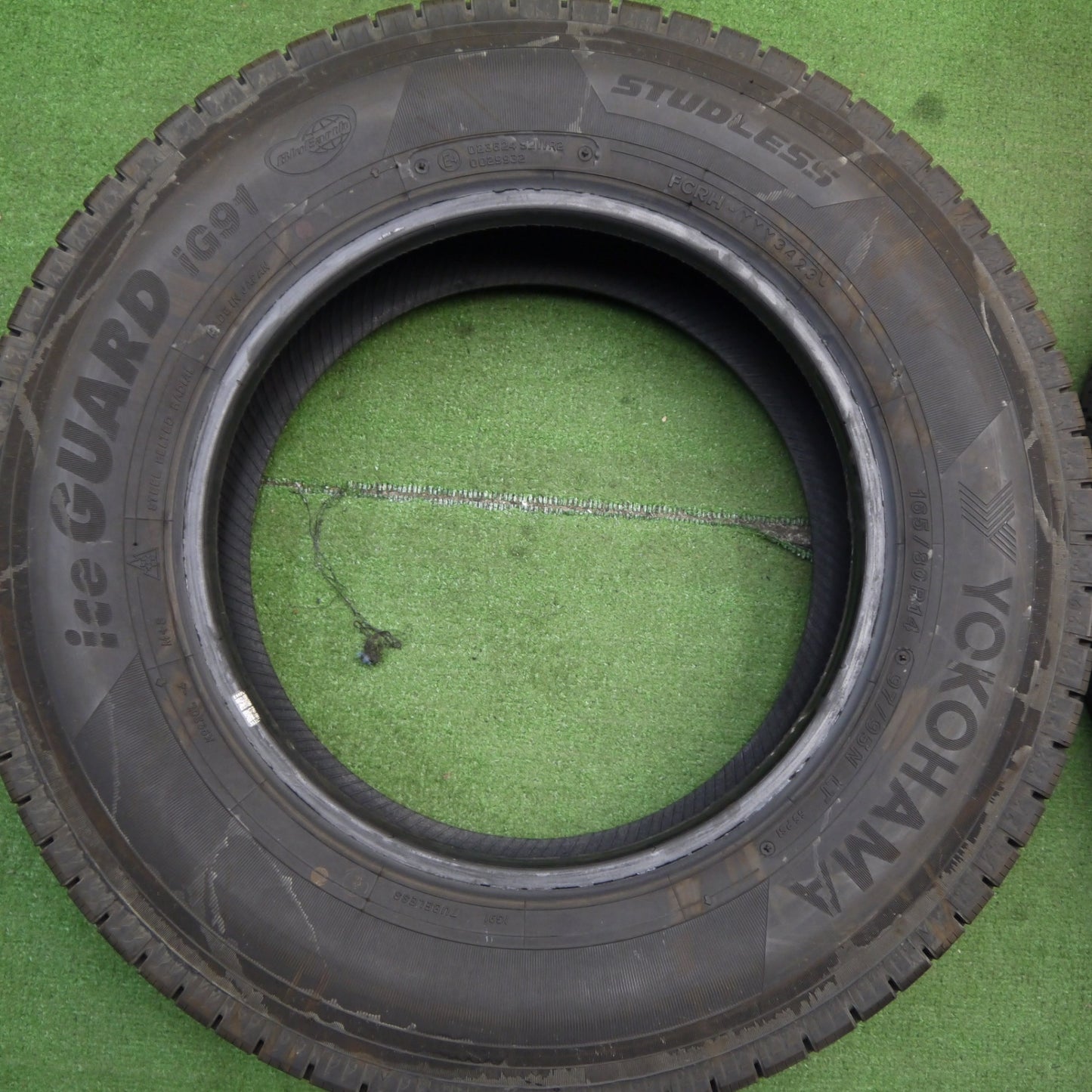 バリ溝!23年!9.5分以上★スタッドレス 165/80R14 97/95N ヨコハマ アイスガード iG91 タイヤ 14インチ ADバン バネット タウンエース サクシード 等★5052003Hスタ