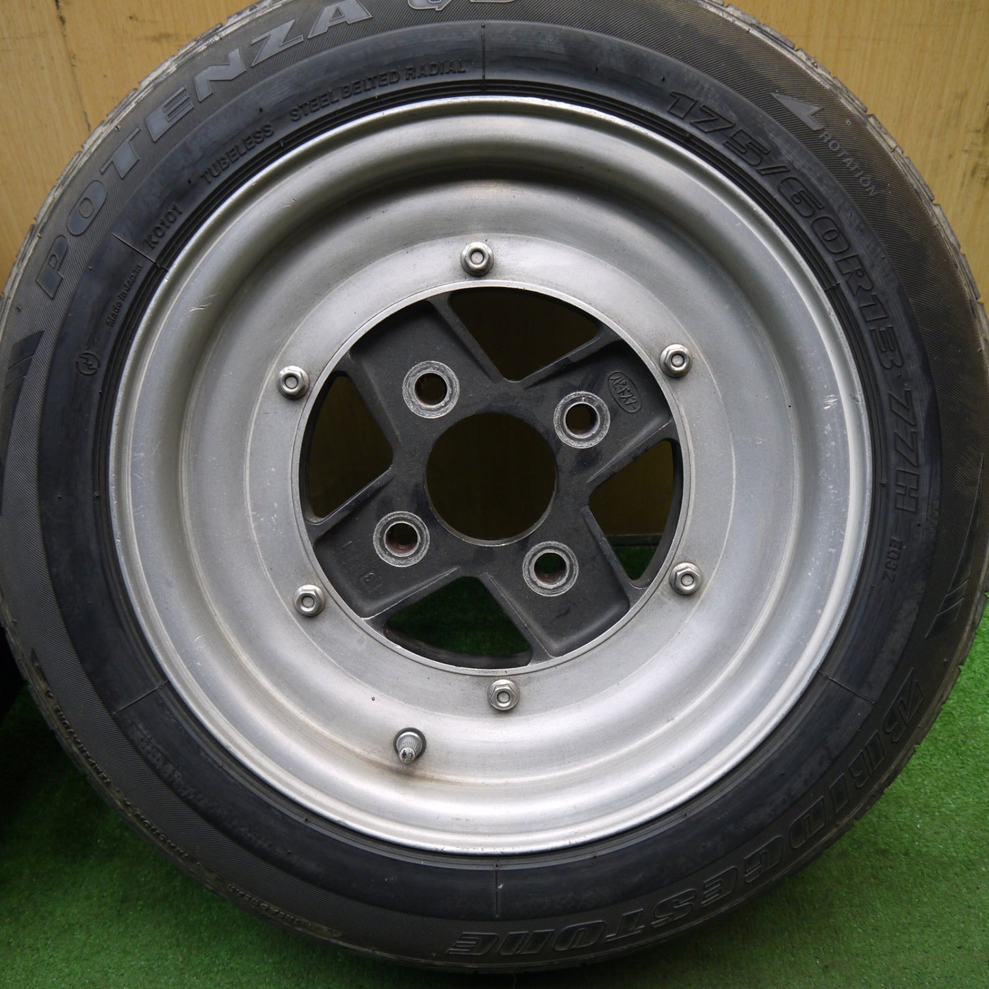 バリ溝!8.5分!2本★SSR SPEED STAR タナベ 175/60R13 ブリヂストン ポテンザ G3 13インチ スピードスター PCD114.3/4H★5070103Hノ