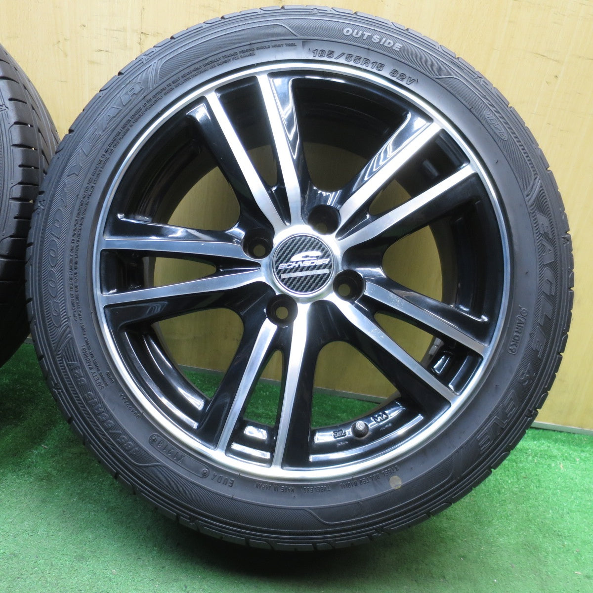 4本価格★185/55R15 グッドイヤー イーグル LS EXE SCHNEIDER シュナイダー 15インチ PCD100/4H★5070401NJノ