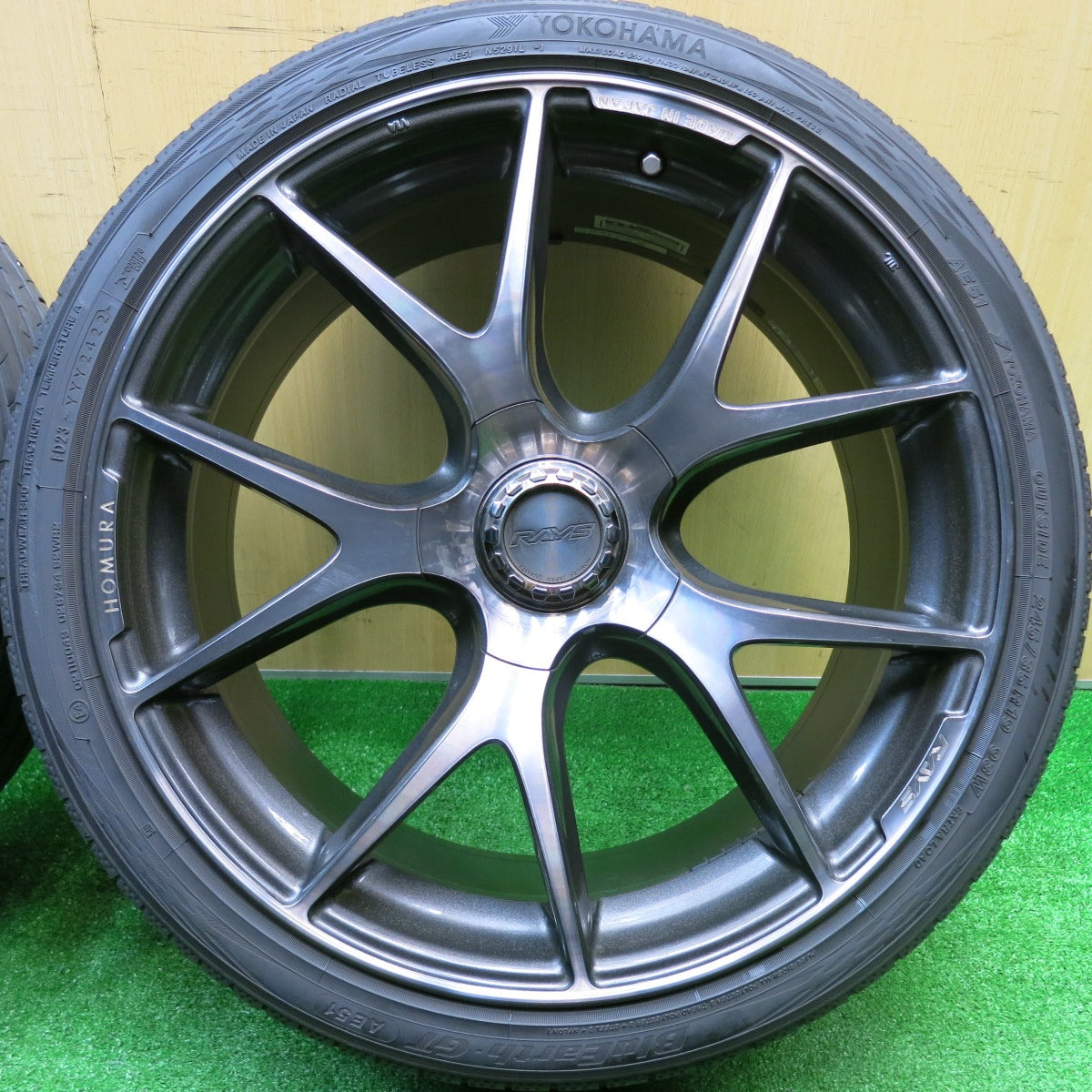 4本価格!22年★RAYS HOMURA 2X5S 245/35R19 ヨコハマ BluEarth-GT AE51 レイズ ホムラ 2×5S 19インチ PCD112/5H★5103010HAノ