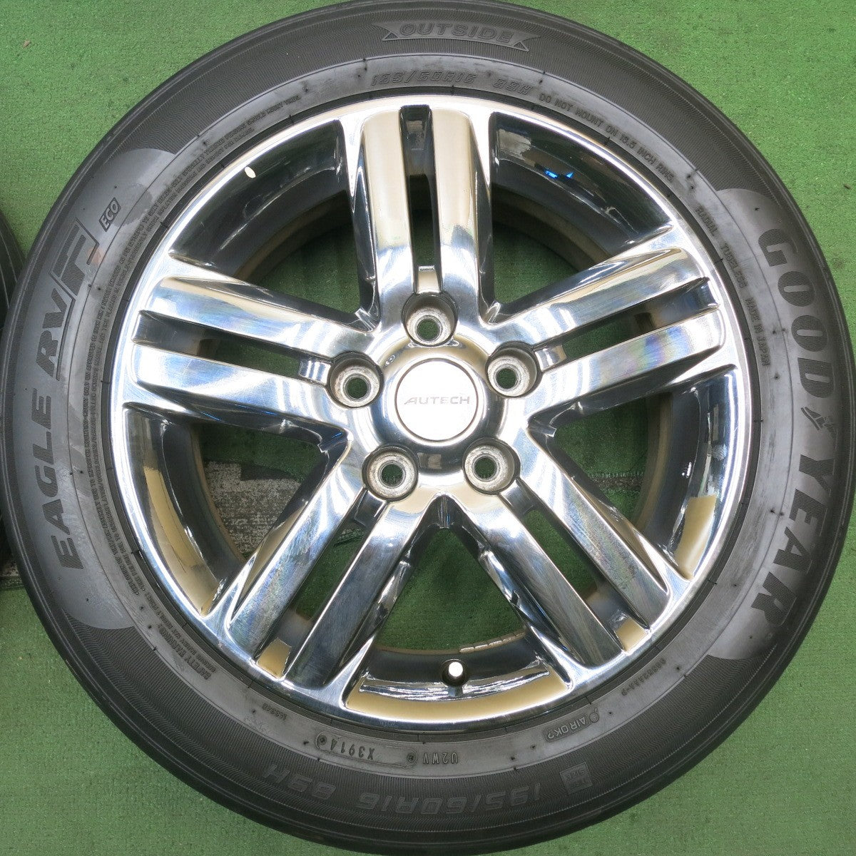 4本価格★日産 セレナ ライダー 純正 AUTECH 195/60R16 グッドイヤー イーグル RVF ECO オーテック 16インチ PCD114.3/5H★5091109HAノ