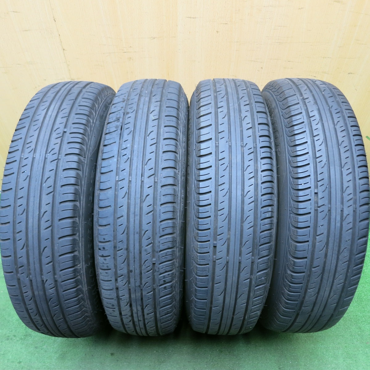 4本価格!21年★三菱 パジェロミニ 純正 175/80R15 ダンロップ グラントレック PT3 15インチ PCD114.3/5H★5070106HAノ