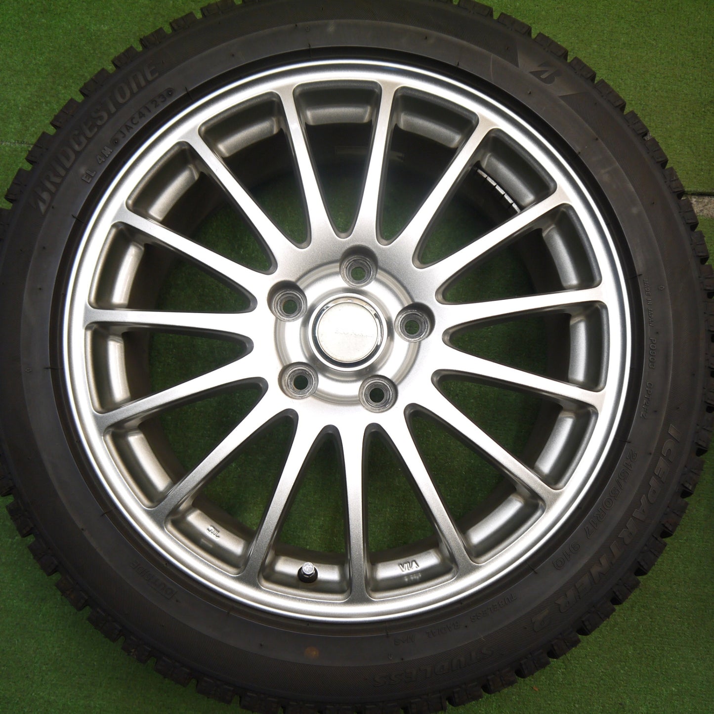 バリ溝!23年!キレイ!ほぼ10分★スタッドレス 215/50R17 ブリヂストン アイスパートナー2 ECO FORME エコフォルム 17インチ PCD114.3/5H★5050903Hス