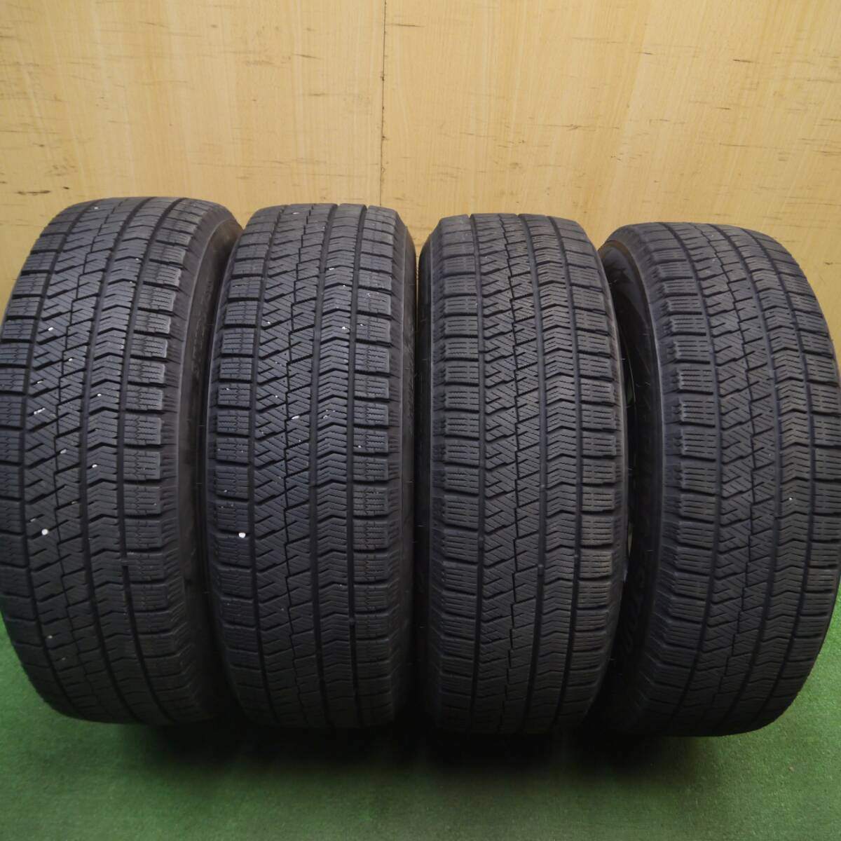 バリ溝!21年!キレイ!9分★プリウス 等 195/65R15 スタッドレス ブリヂストン ブリザック VRX2 BALMINUM バルミナ 15インチ PCD100/5H★5021213Hス
