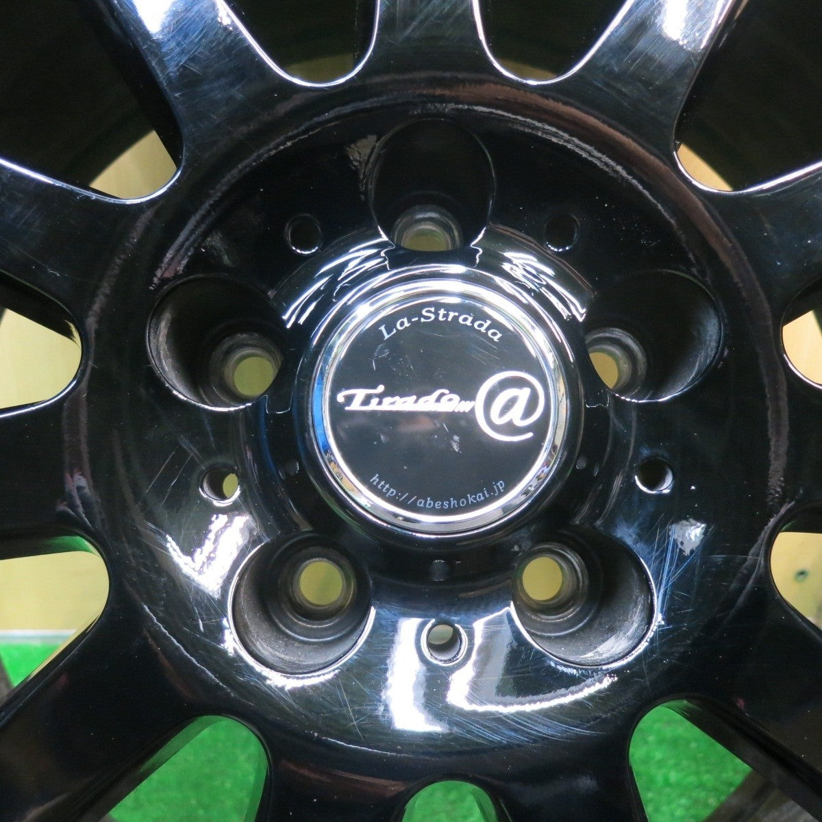 バリ溝!21年!キレイ!9.5分★スタッドレス 225/60R17 ダンロップ ウインターマックス WM02 Tirado@ La-Strada 阿部商会 17インチ PCD114.3/5H★5031607TNス