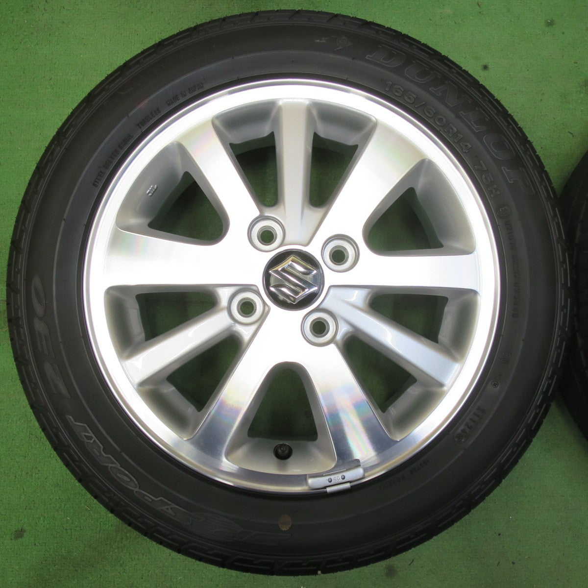 バリ溝!24年!キレイ!9分★スズキ エブリイ 純正 165/60R14 ダンロップ SP スポーツ 230 14インチ エブリィ エブリー PCD100/4H★5061107イノ