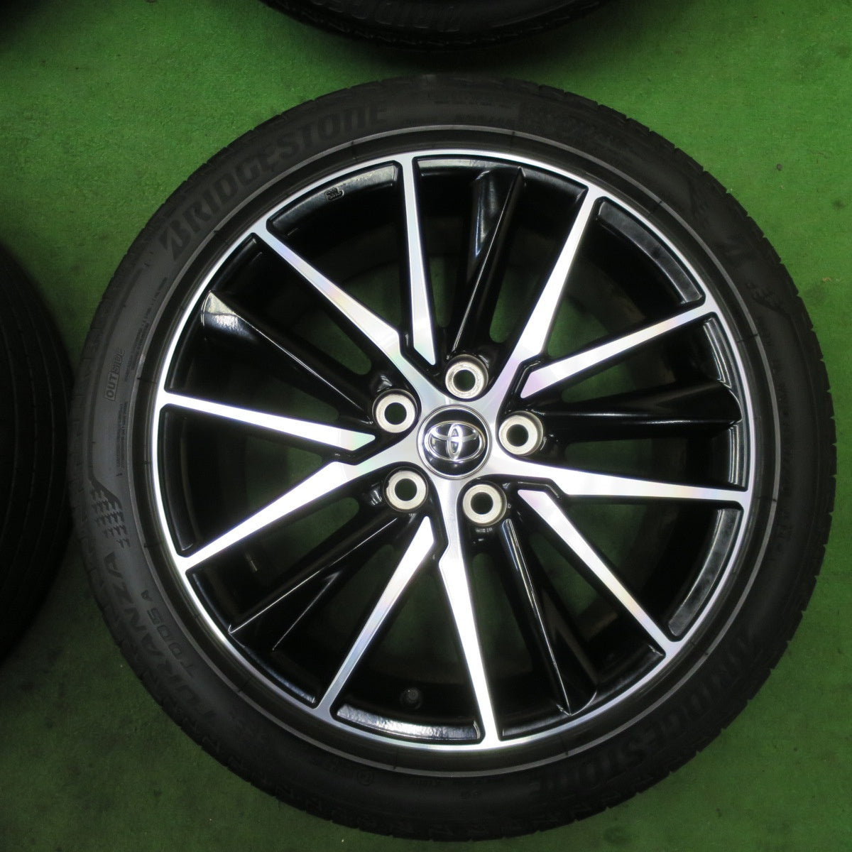 バリ溝!22年!キレイ!9.5分★トヨタ 70系 カムリ 純正 235/45R18 ブリヂストン トランザ T005A 18インチ PCD114.3/5H★5090203TTノ