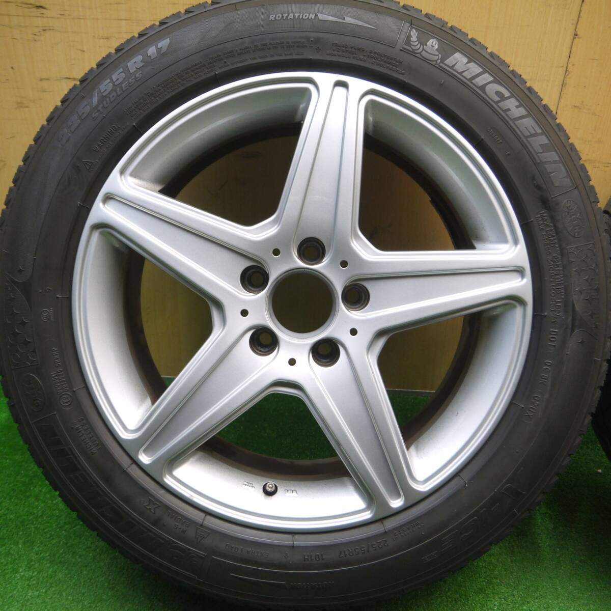 4本価格★ベンツ 等 AGA Burg 225/55R17 スタッドレス ミシュラン X-ICE XI3 17インチ PCD112/5H★5011504Hス