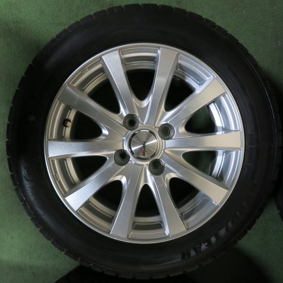 バリ溝!22年!9.5分以上★スタッドレス 165/65R14 グッドイヤー アイスナビ7 ravrion RS01 ラブリオン 14インチ PCD100/4H★5013006SYス