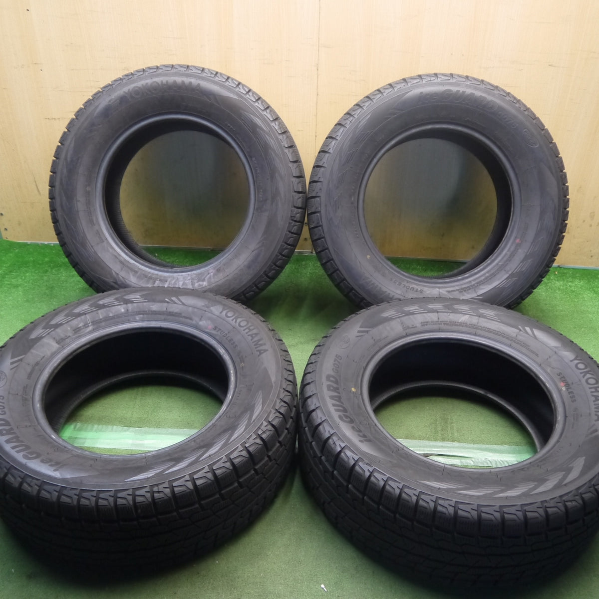 バリ溝!23年!8.5分◎スタッドレス 265/65R17 ヨコハマ アイスガード G075 タイヤ 17インチ ランクル プラド ハイラックス 等◎6100506Hスタ