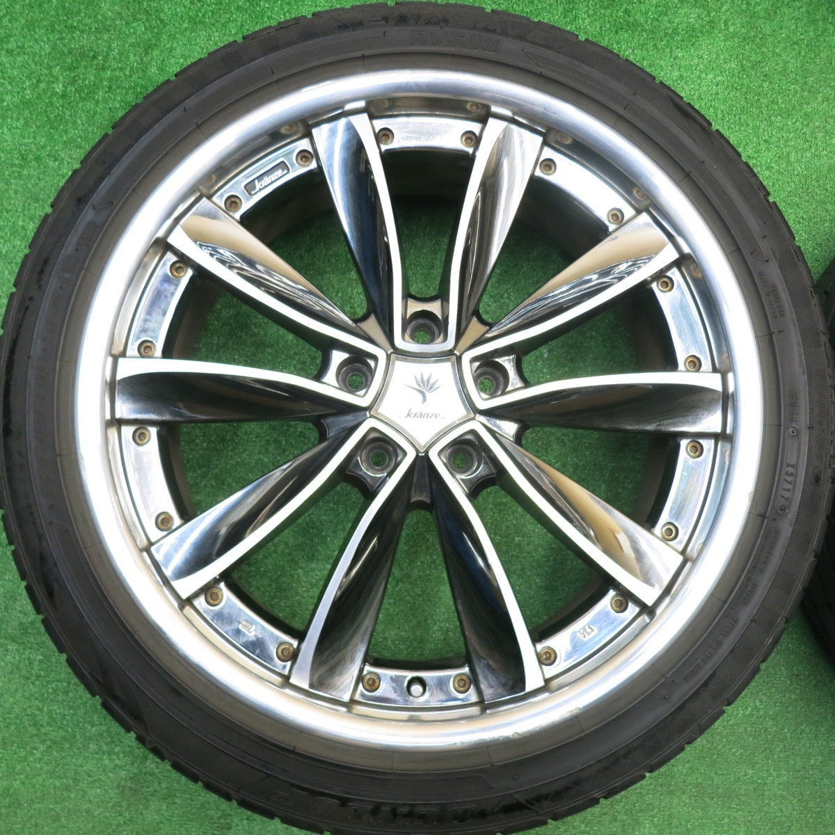 バリ溝!9分★kranze CHRISHNA 225/45R19 ダンロップ エナセーブ RV504 クレンツェ クリシュナ 19インチ PCD114.3/5H★5102310HAノ