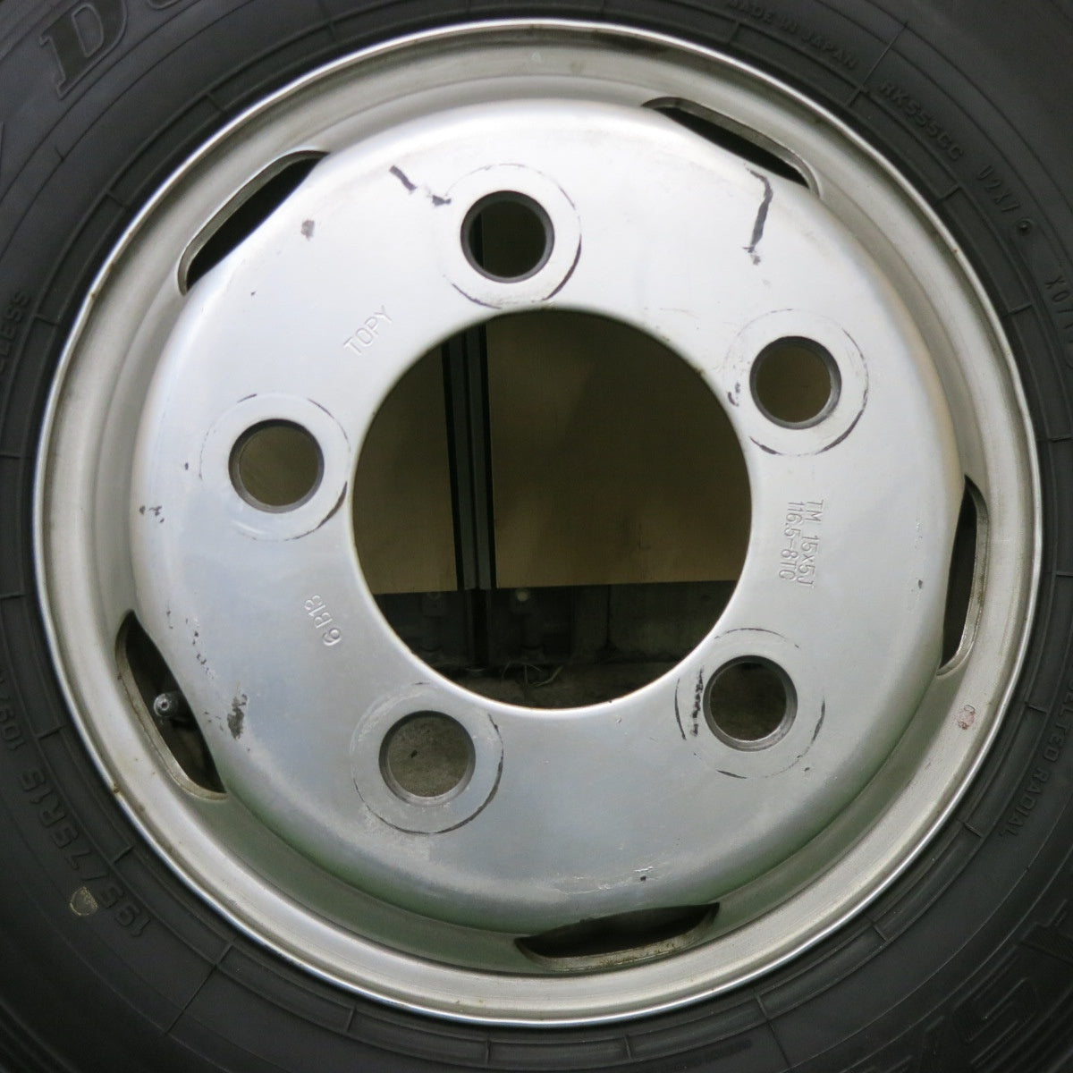 1本価格★トラック 195/75R15 109/107N ダンロップ エナセーブ SPLT50 TOPY スチール 116.5-8TC PCD203.2/5H★6011403ナノ
