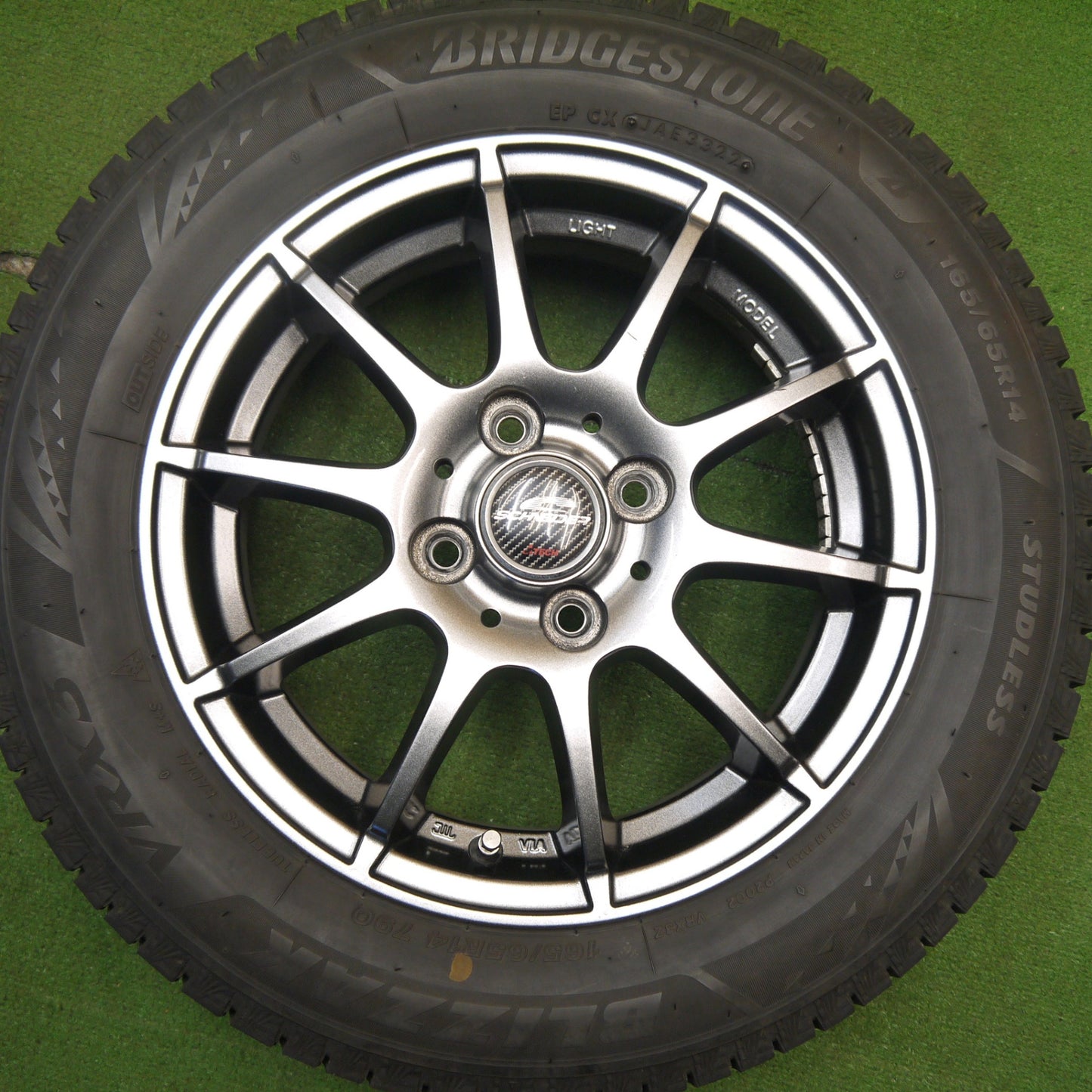 4本価格!22年★スタッドレス 165/65R14 ブリヂストン ブリザック VRX3 SCHNEIDER シュナイダー 14インチ ソリオ ハスラー 等 PCD100/4H★5041603Hス