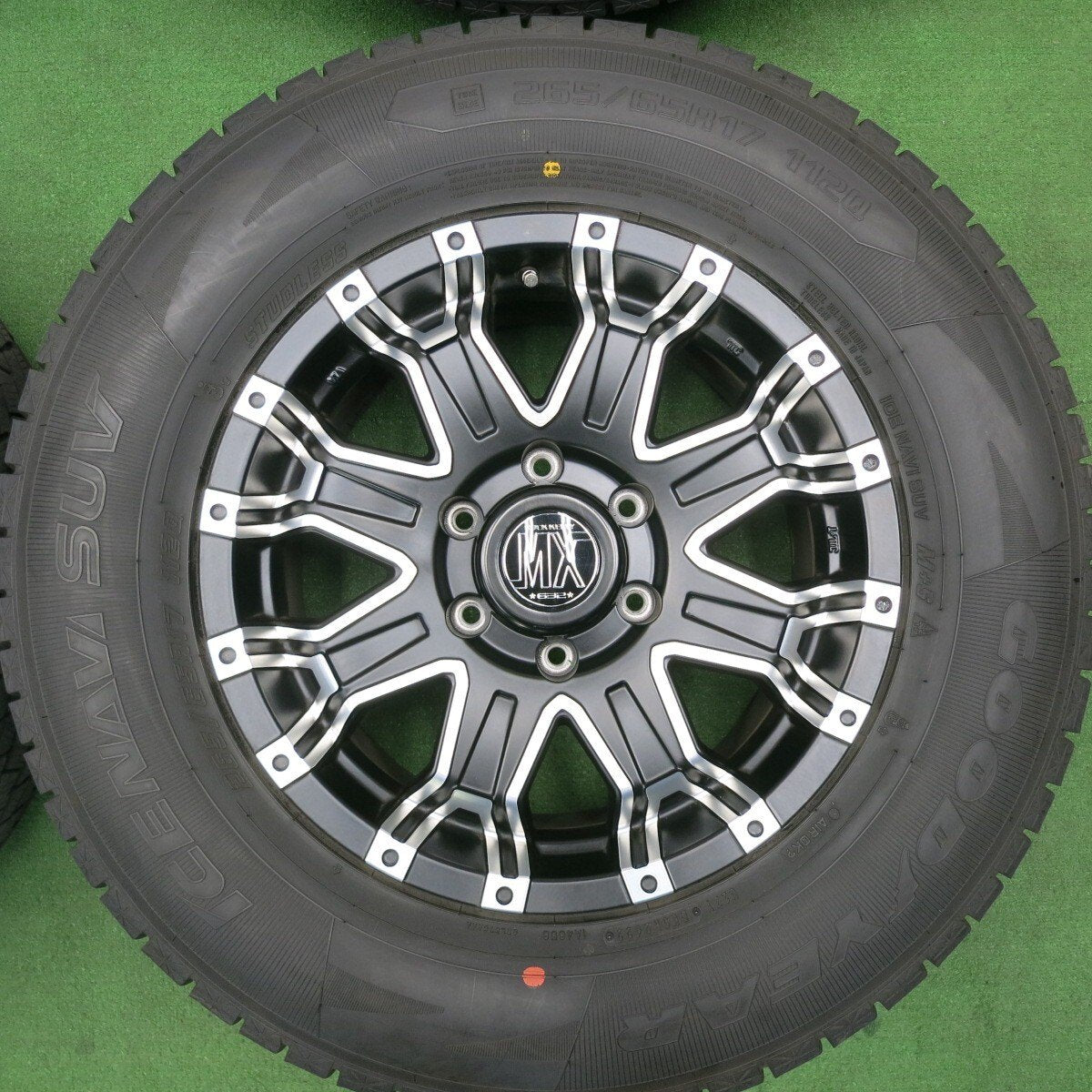 バリ溝!22年!キレイ!9.5分★ROCK KELLY MX 632 ロクサーニ 265/65R17 スタッドレス グッドイヤー アイスナビ SUV 17インチ ロックケリー PCD139.7/6H★5012306TNス