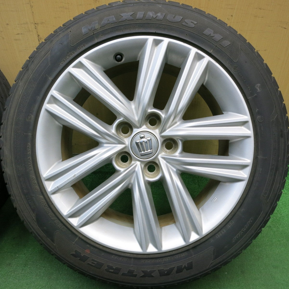 4本価格★トヨタ 210系 クラウン アスリート 純正 215/55R17 マックストレック MAXIMUS M1 17インチ PCD114.3/5H★5062706AKノ