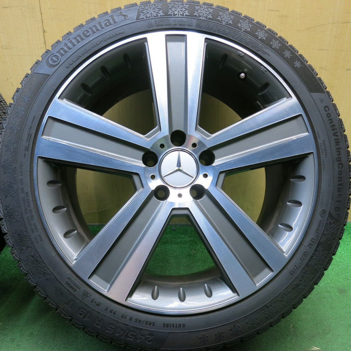 4本価格★ベンツ 等 EuroPremium WERNER 245/45R19 スタッドレス コンチネンタル コンチバイキングコンタクト6 ユーロプレミアム ヴェルナー PCD112/5H★5092109HAス
