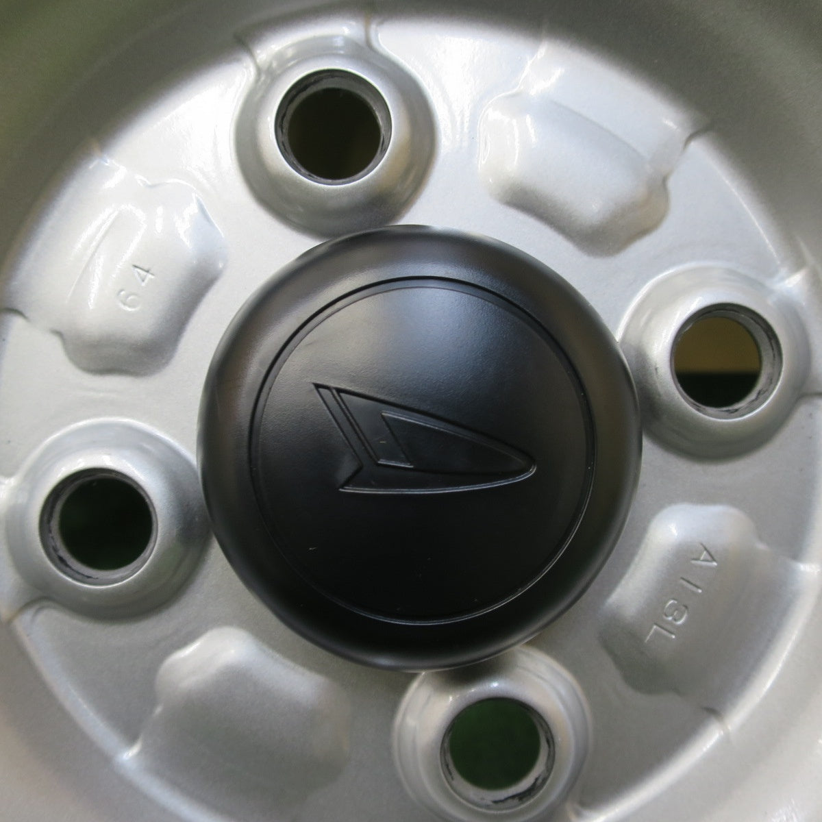 新車外し!23年★ダイハツ ハイゼット 純正 スチール 145/80R12 80/78N ヨコハマ SUPER VAN 355 12インチ PCD100/4H★5053004イノ