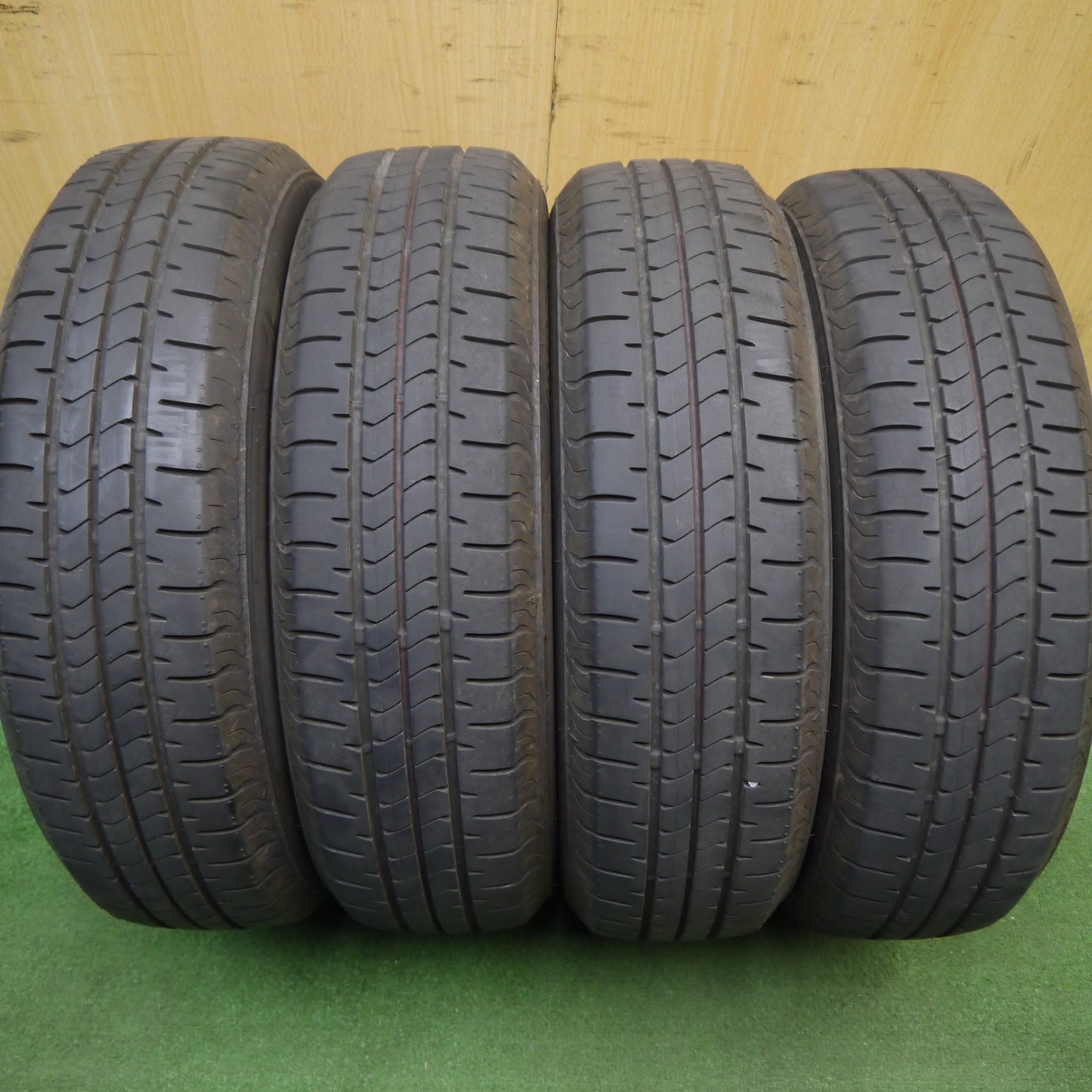 バリ溝!24年!ほぼ10分★スズキ スペーシア 純正 スチール 155/65R14 ブリヂストン NEWNO ニューノ 14インチ PCD100/4H★5041404Hノ
