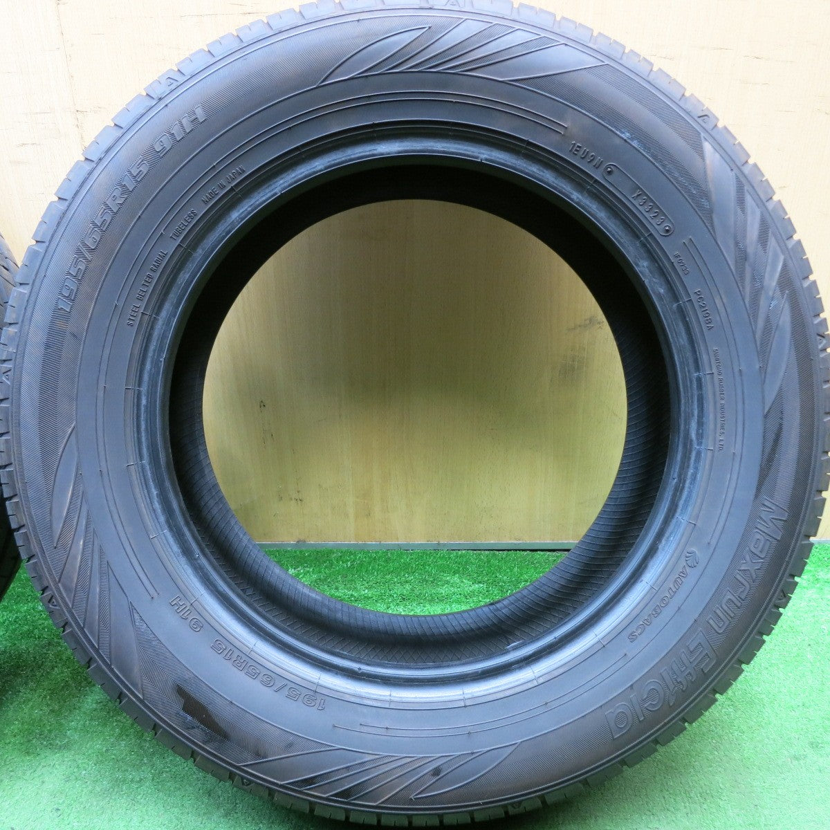 バリ溝!23年!9分★195/65R15 オートバックス Maxrun Efficia マックスラン エフィシア タイヤ 15インチ プリウス セレナ ウィッシュ 等★5071709HAノタ