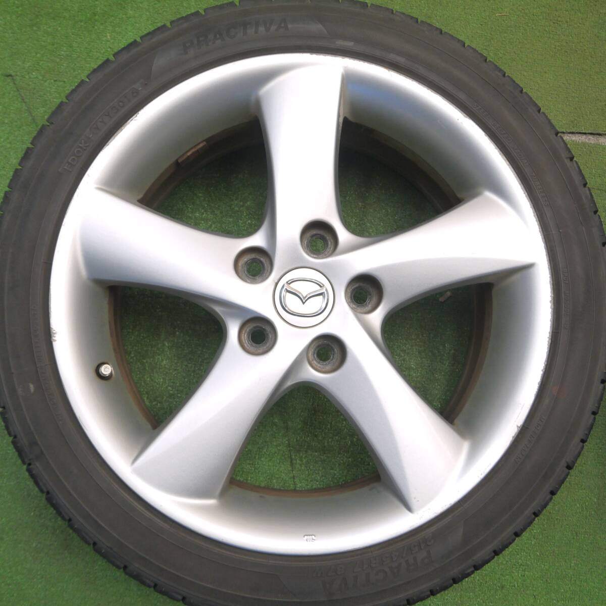 4本価格★マツダ アテンザ 純正 215/45R17 プラクティバ ヨコハマ製 17インチ PCD114.3/5H★5013101Hノ